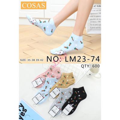 Women's low cut socks Cosas LM23-74