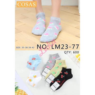 Women's low cut socks Cosas LM23-77