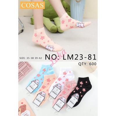 Women's low cut socks Cosas LM23-81