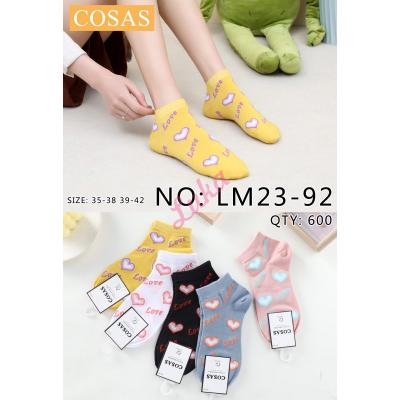 Women's low cut socks Cosas LM23-92