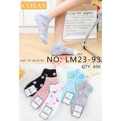 Women's low cut socks Cosas LM23-93