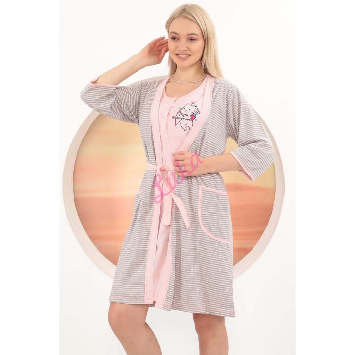 Women's turkish nightgown+bathrobe 198