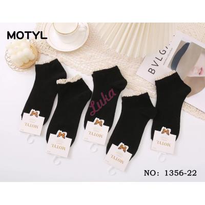Women's low cut socks Motyl 1356-22
