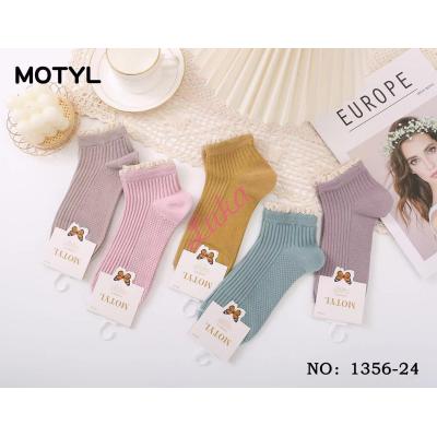 Women's low cut socks Motyl 1356-22