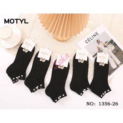 Women's low cut socks Motyl 1356-26
