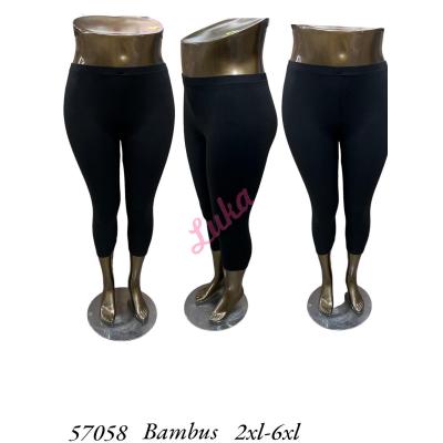 Women's big black leggings 57058