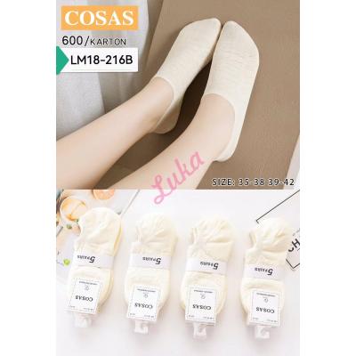 Women's low cut socks Cosas LM18-216B