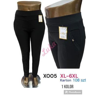 Spodnie damskie duże Linda X005