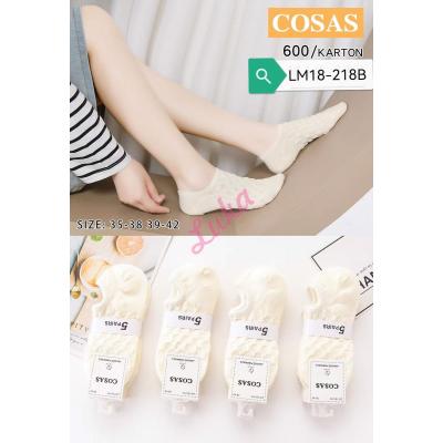 Women's low cut socks Cosas LM18-218H