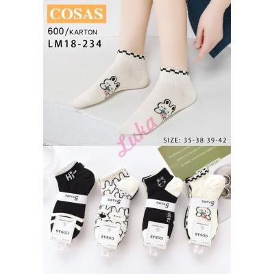 Women's low cut socks Cosas LM18-233