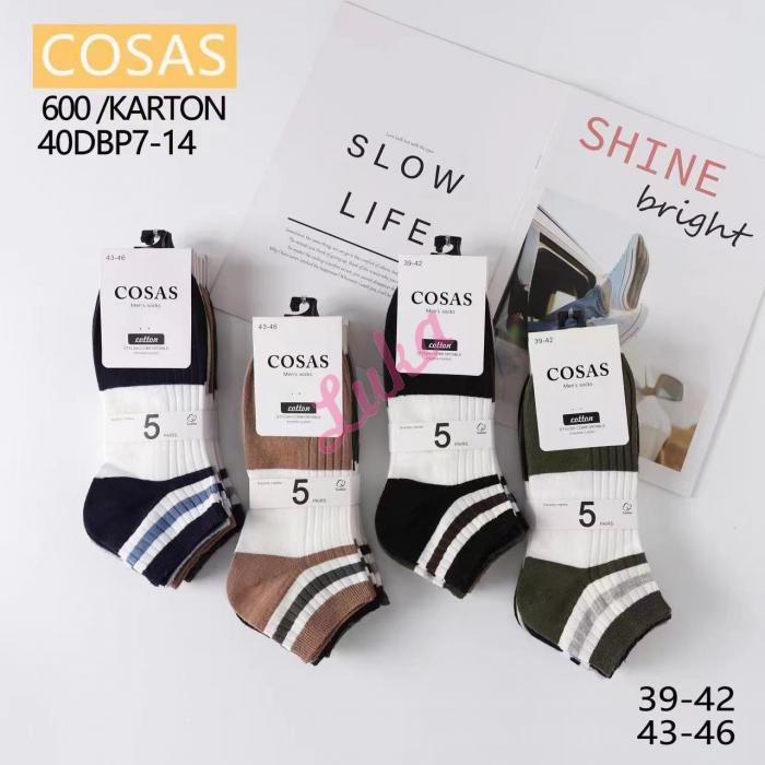 Men's low cut socks Cosas 40DBP7-16