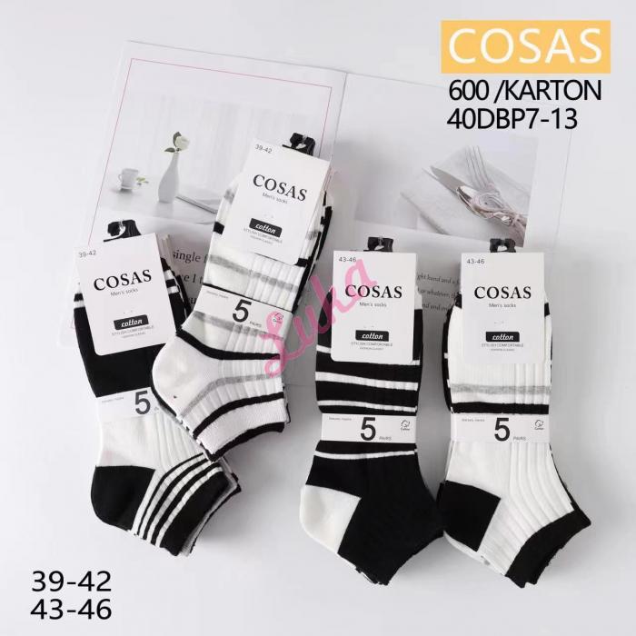 Men's low cut socks Cosas 40DBP7-14