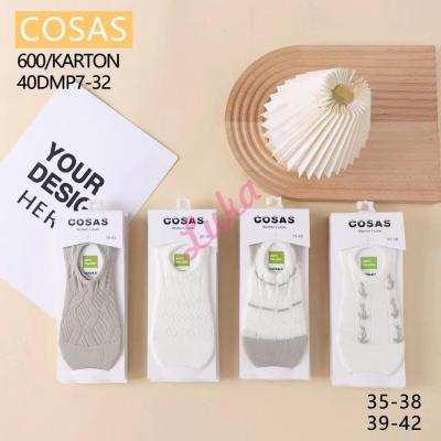 Women's low cut socks Cosas 40DMP7-33