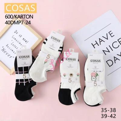 Women's low cut socks Cosas 40DMP7-30