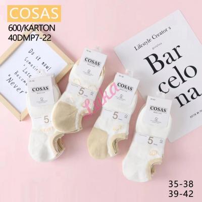 Women's low cut socks Cosas 40DMP7-24