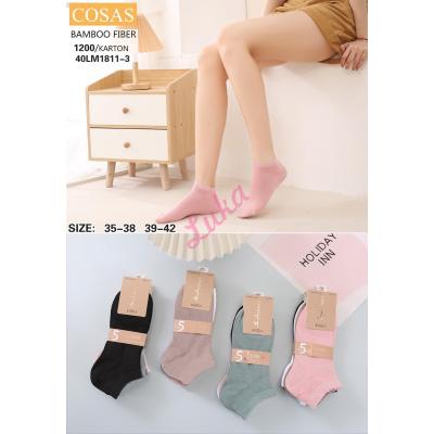 Women's low cut socks bamboo Cosas 40LM1811-1