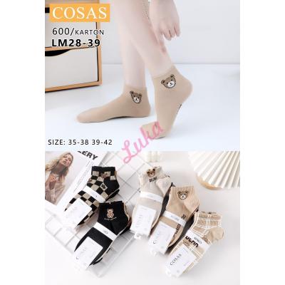 Women's low cut socks Cosas LM28-35