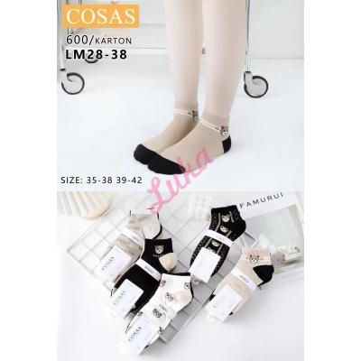 Women's low cut socks Cosas LM28-38