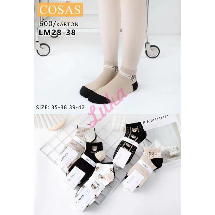 Women's low cut socks Cosas LM28-39