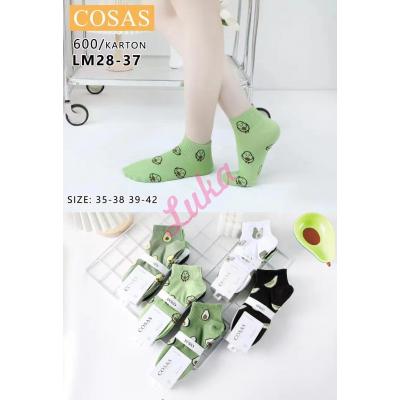 Women's low cut socks Cosas LM28-38