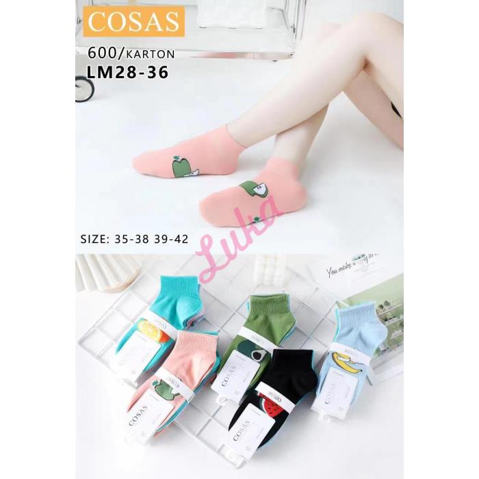 Women's low cut socks Cosas LM28-37