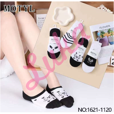 Women's low cut socks Motyl 1621-1121
