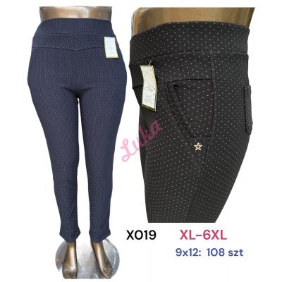 Spodnie damskie duże Linda X019