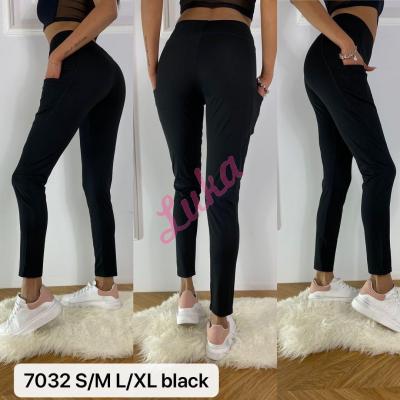 Women's black leggings 7032