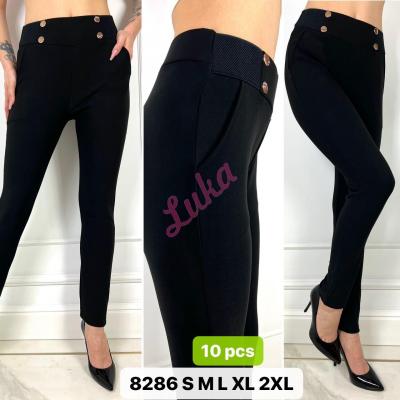 Women's black leggings 8286