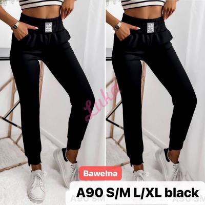 Women's black leggings a90