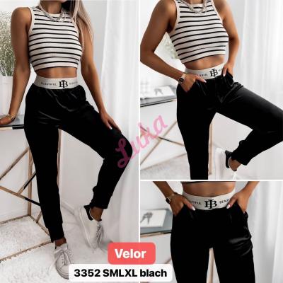 Women's black leggings 3352