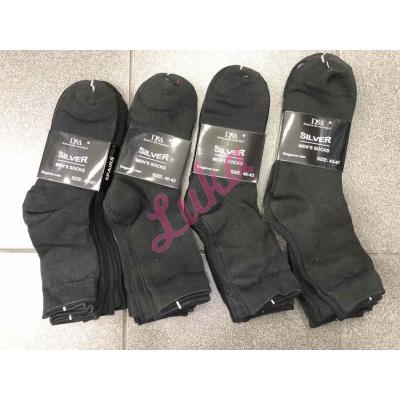 Men's Socks Silver Ag-black