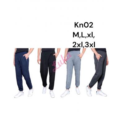 Spodnie dresowe ocieplane męskie KN02