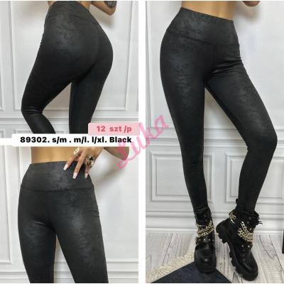 Women's black leggings 89302