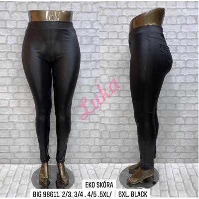 Women's black big leggings 98611