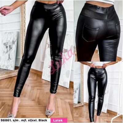 Women's black leggings 98861