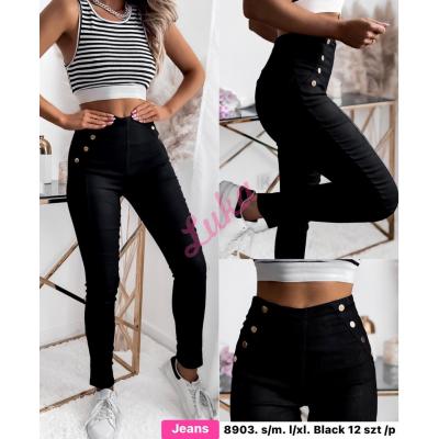 Women's black leggings 8903