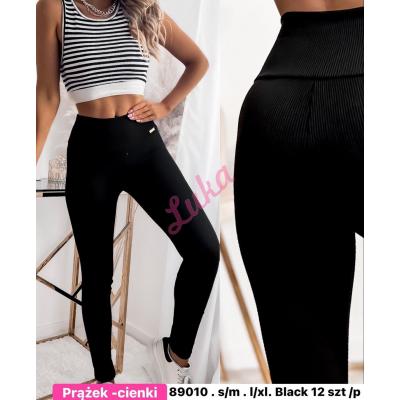 Women's black leggings 89010