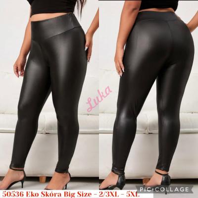 Women's big black leggings 50536
