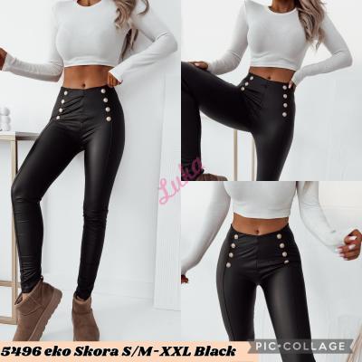 Women's black leggings 5496
