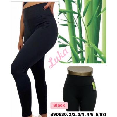 Women's big black leggings 890530