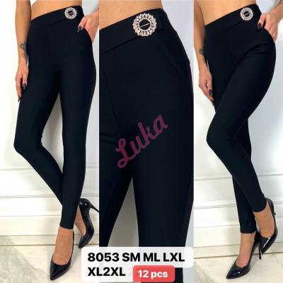 Women's black leggings 8053