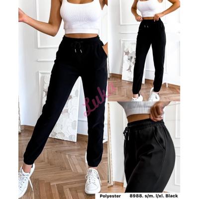 Women's black leggings 8988