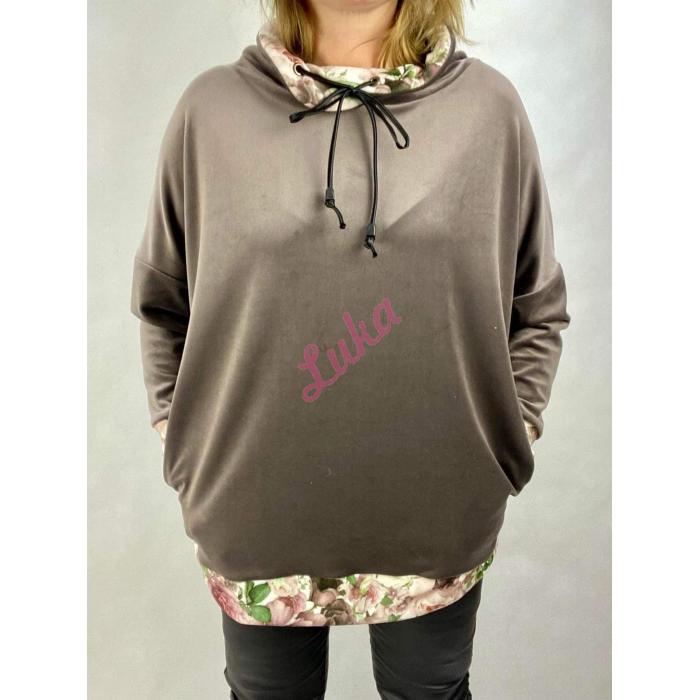 Women's Polish Hoodie gru-