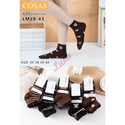 Women's low cut socks Cosas LM28-6