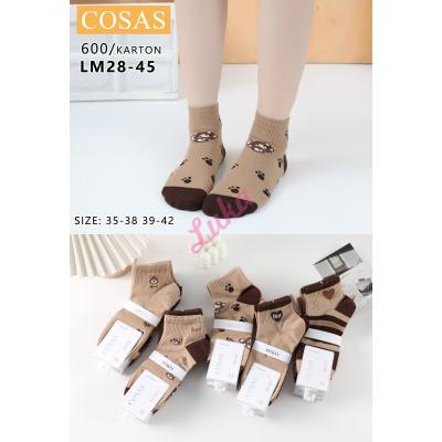 Women's low cut socks Cosas LM28-44