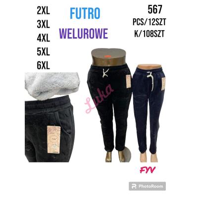 Women's big warm pants FYV 567