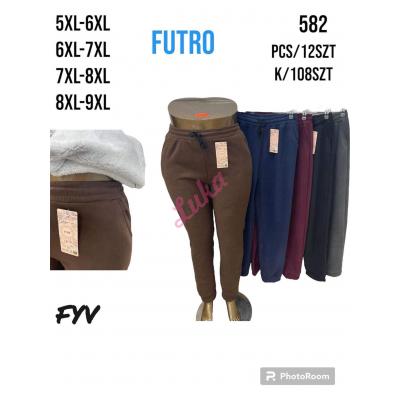 Women's big warm pants FYV 582