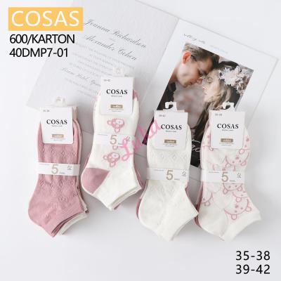 Women's low cut socks Cosas 40DMP7-01