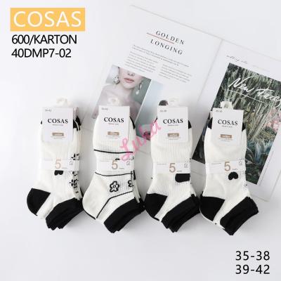 Women's low cut socks Cosas 40DMP7-02